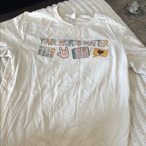 Bella Canvas White Short Sleeve Tee Casual Graphic